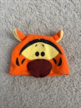 Tigger Inspired Orange Character Beanie